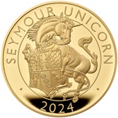 Gold Seymour Unicorn 2 oz PP - Royal Tudor Beasts 2024
